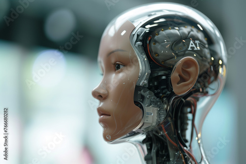 AIを搭載したロボット「AI生成画像」