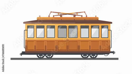 Vector Trolley Icon flat vector isolated on white background