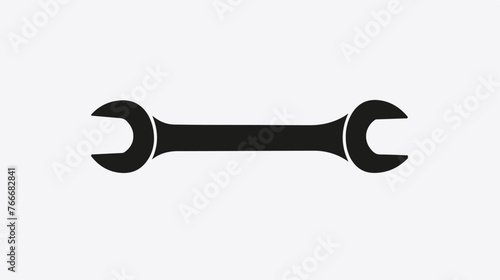 Wrench icon vector wrench maintain logo black sign is