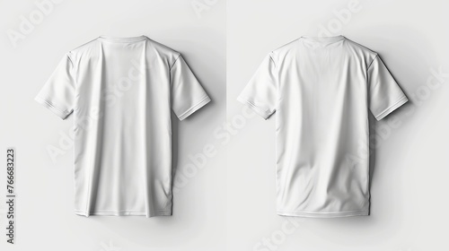 Front and back views of a t-shirt displayed on a white background for clear visualization