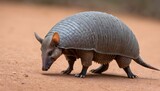An Armadillo With Its Scales Rattling In Fear