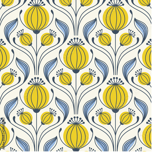 Poppy Seed Heads Designs in Fabric, Wallpaper and Textures