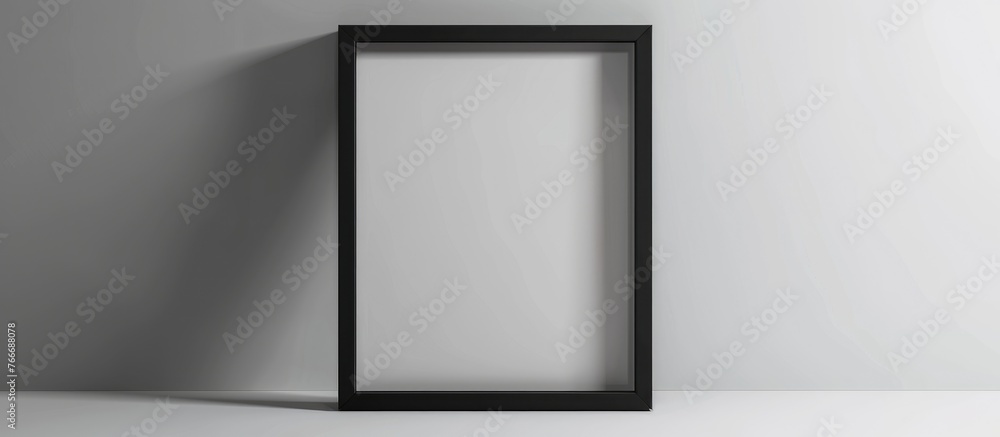 Mock-Up of a Black Frame in a Square Shape Mock-Up of a Black Frame in a Square Shape