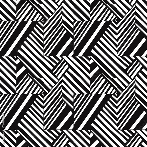 Textiles, stripes, seamless, pattern black and white. Sleek, modern, and easily styled, black and white lines are a timeless favorite. Textile Background fashionable graphic design vintage luxury arts