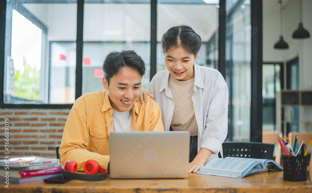 group of students rejoices after they are hoping for a report or homework that has met or exceeded their expectations. group of students rejoices after they are hoping for a report or homework that has met or exceeded their expectations.