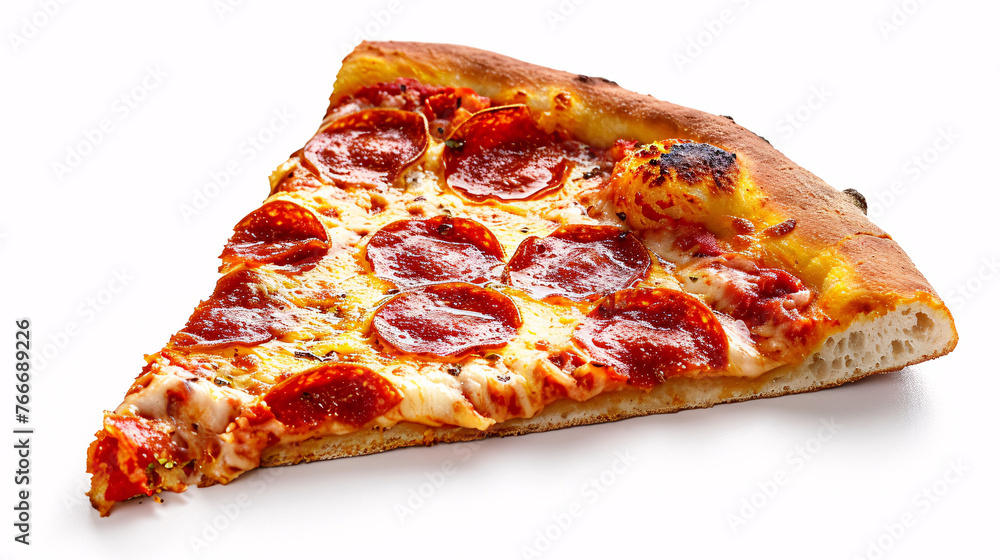 Slice of pizza isolated on white Slice of pizza isolated on white
