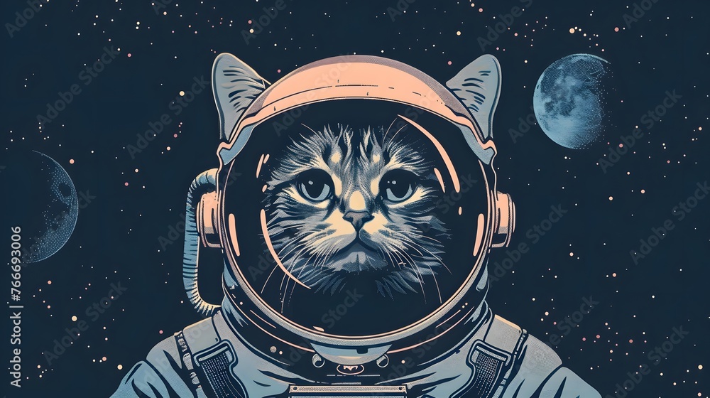 astronaut cat on the moon astronaut cat on the moon