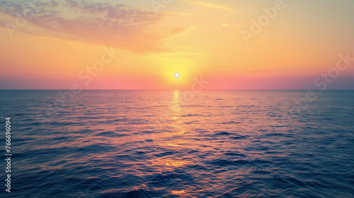 sunset casting warm hues creating peaceful and soothing atmosphere.