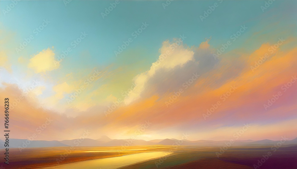 colorful dawn background