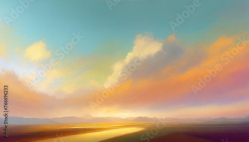 colorful dawn background