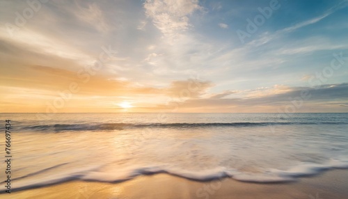 closeup sea waves beach amazing beach landscape inspire tropical beach seascape horizon abstract golden sunset sky cloud tranquil relaxing sunlight summer freedom vacation travel nature background