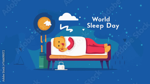 Sweet Dreams: World Sleep Day Vector Collection  photo