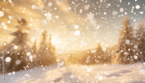 abstract winter background with snowflakes christmas background with heavy snowfall snowflakes in the sky © Nathaniel