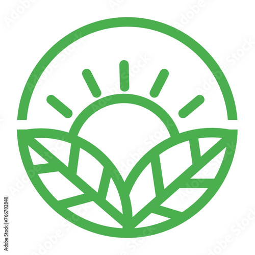 logo icon eco green illustration  photo