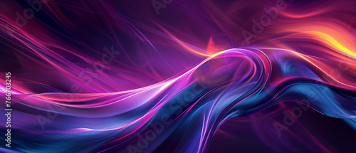 Abstract Digital Wave Design with Vibrant Pink and Blue Hues Ideal for Futuristic Backgrounds 