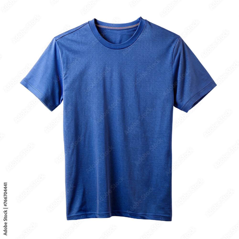 Blue t-shirt isolated on a transparent background. Blue t-shirt isolated on a transparent background.