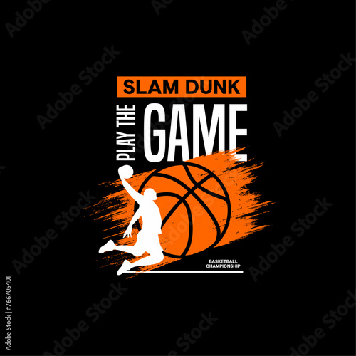 Basketball ,Championship sport typography, tee shirt graphics, vectors
