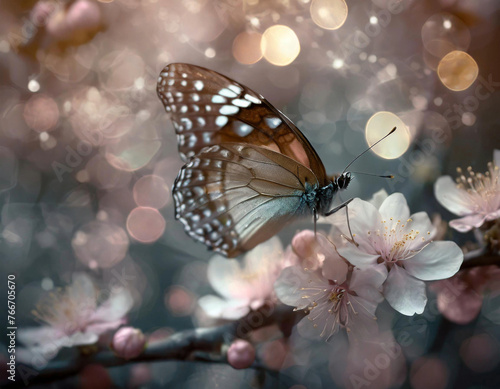 매화꽃과 나비 © 유나 전