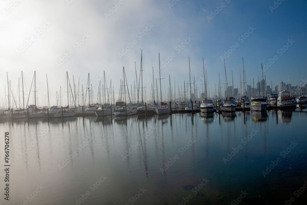 heavy fog rolling in westhaven marina heavy fog rolling in westhaven marina