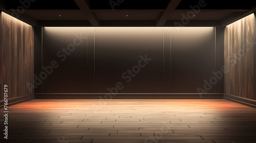 Empty room background  minimalist style interior design  copy space background