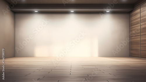 Empty room background  minimalist style interior design  copy space background