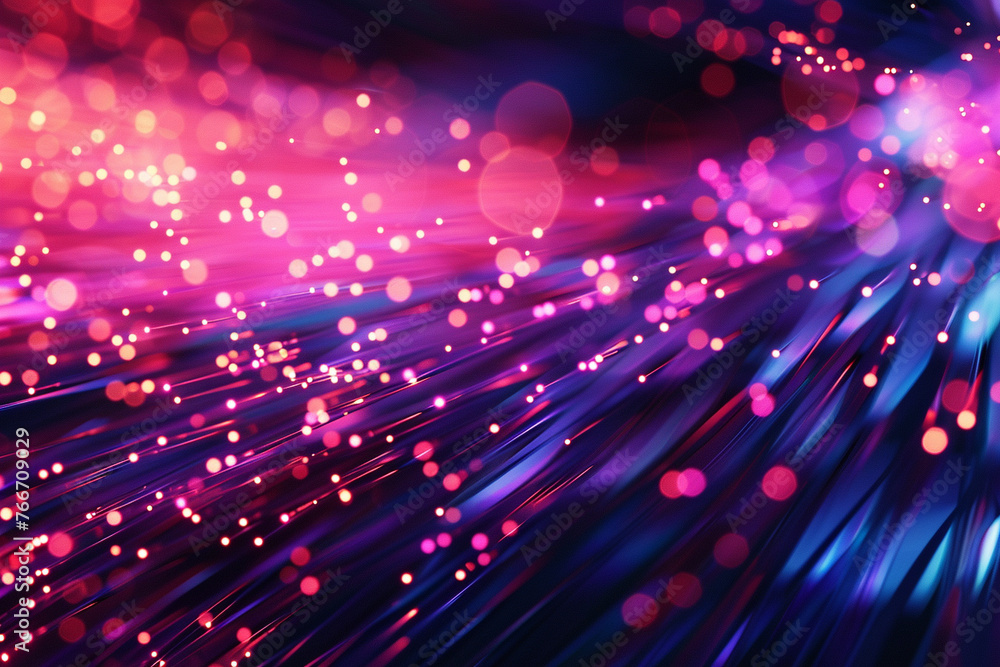 Fiber optic strands twisting and turning Fiber optic strands twisting and turning