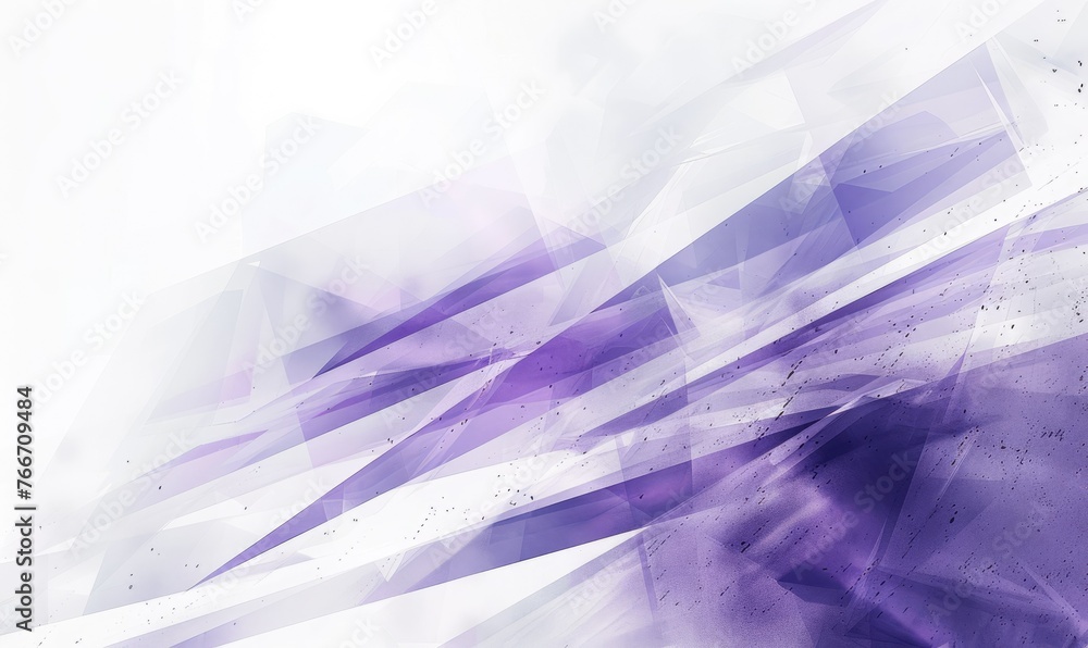 Abstract purple and white geometric shapes - This image features a ...
