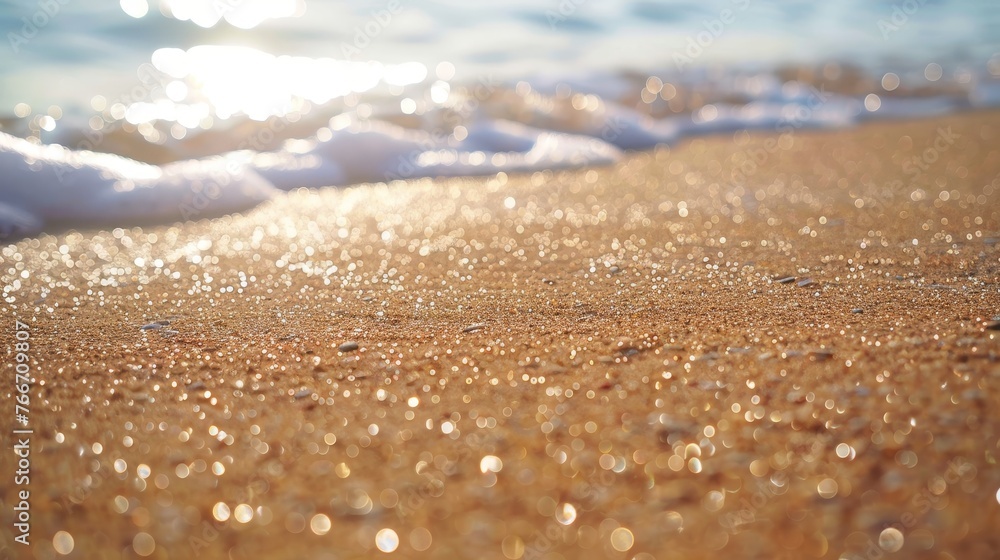 Sand grains on a beach AI generated illustration Sand grains on a beach AI generated illustration