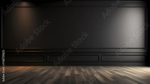 3D rendering of simple interior room  empty room