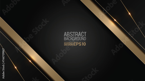 luxury lines black gold background, elements, perfect marketing materials, Modern banners websites, premium Illustration.