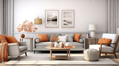Living room interior design 