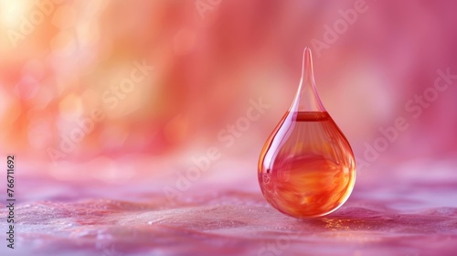 Cosmetic serum Oil drop on skin cell, Skin Repair, moisturizer, collagen serum, advertising background ready to use - Generative AI