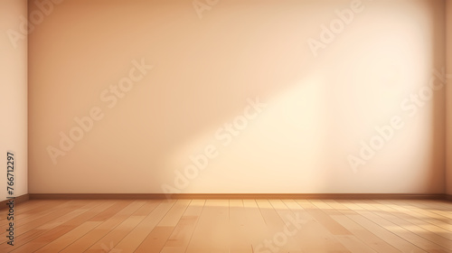 Soft empty room, simple style interior background