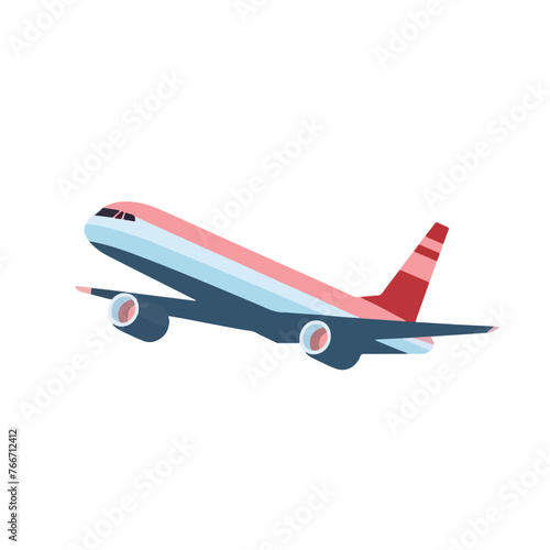 Airplane flight route icon vector element design te