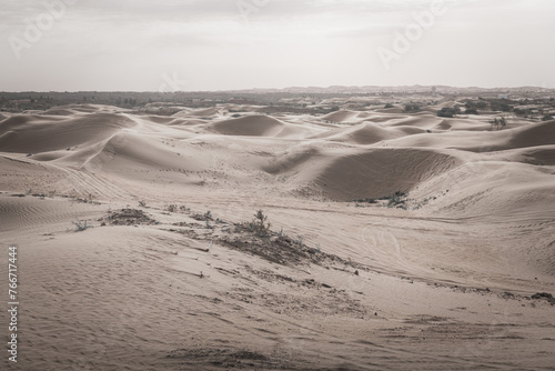 Badain Jaran Desert in Inner Mongolia, China, the third largest desert photo