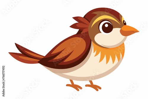 sparrow vector illustration © Shiju Graphics