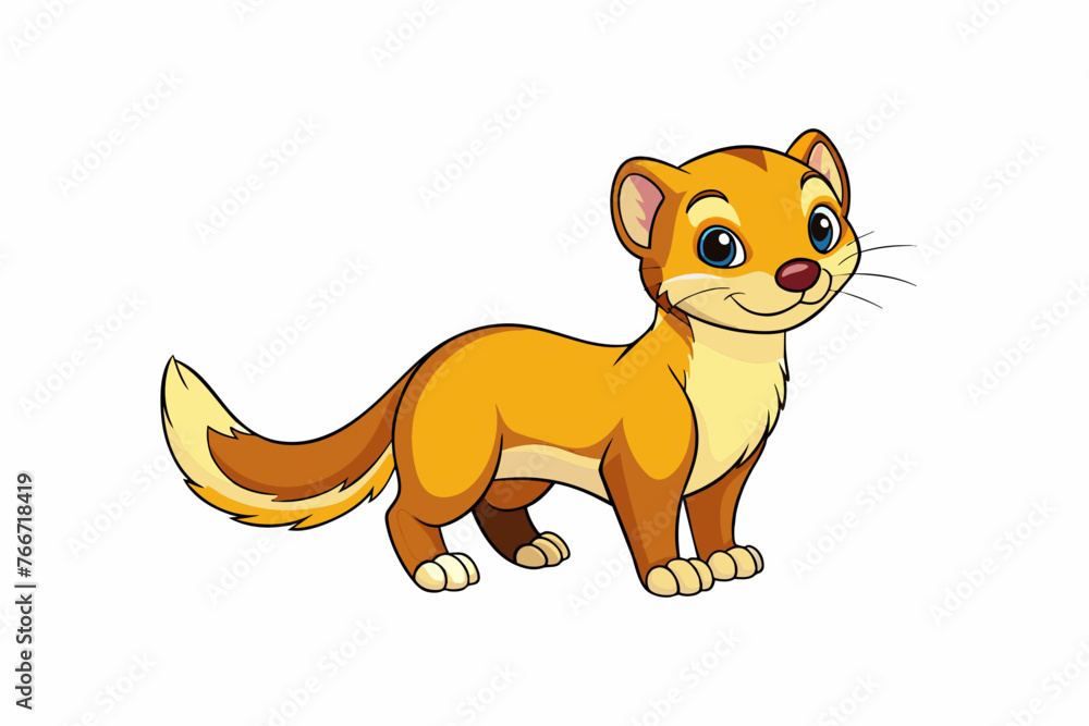 cartoon stoat vector illustration cartoon stoat vector illustration