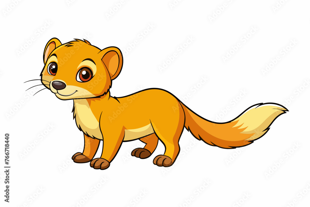 cartoon stoat vector illustration cartoon stoat vector illustration