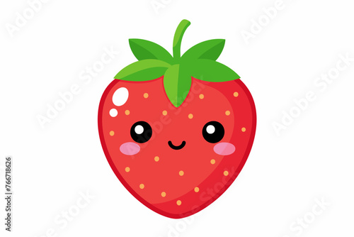 strawberry food vector illustration