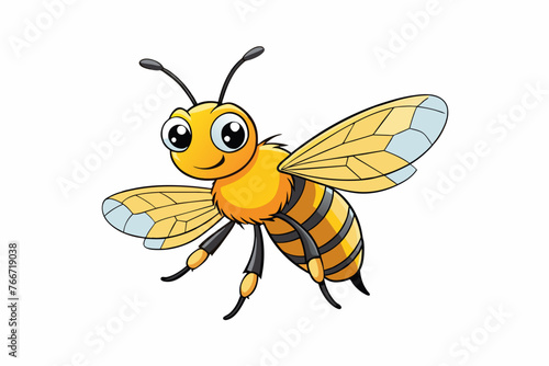 sweat bee vector illustration