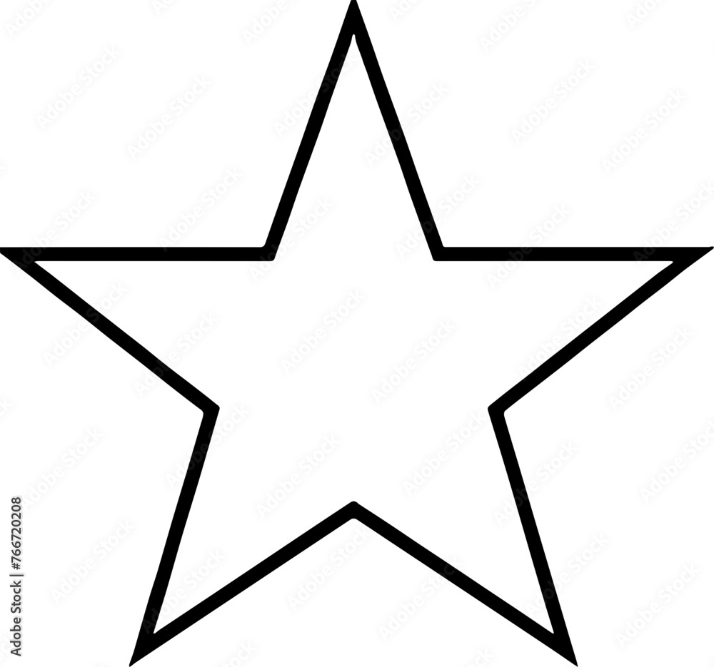 Star Line Art Vector Star Line Art Vector
