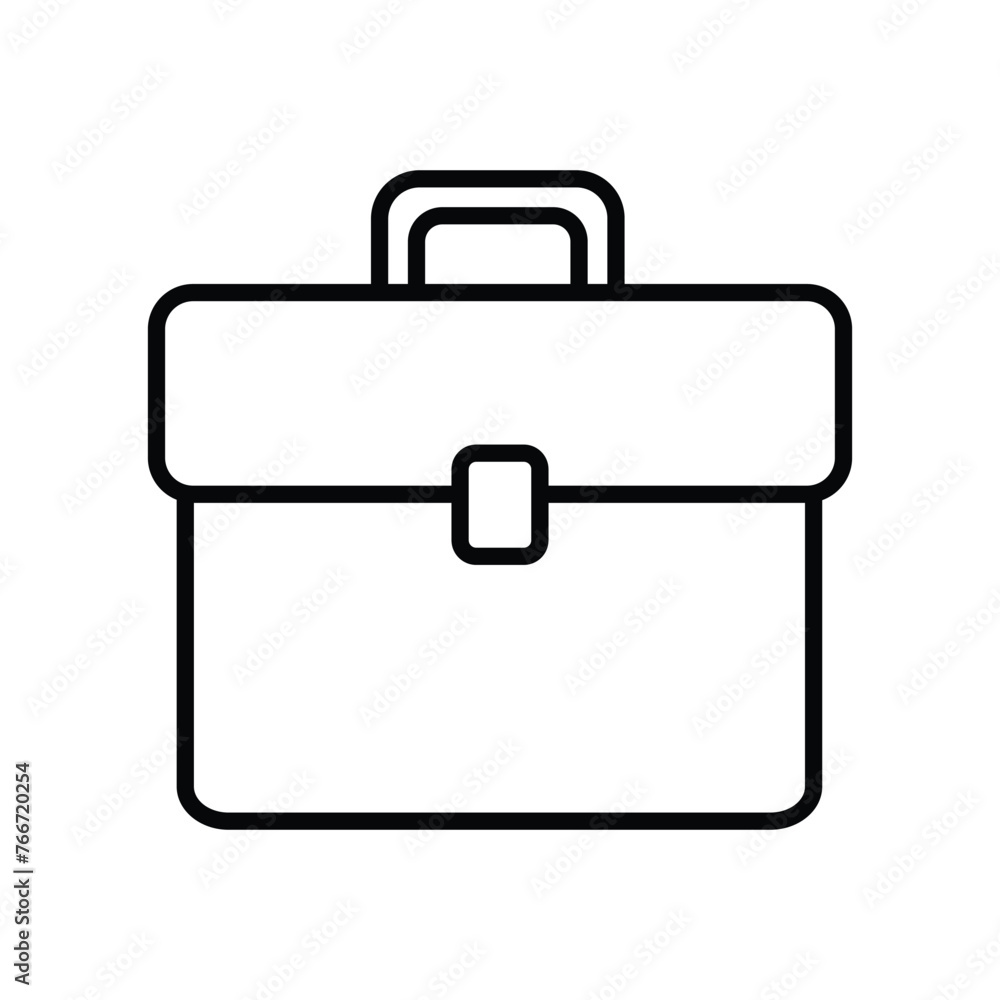 briefcase icon with white background vector stock illustration briefcase icon with white background vector stock illustration