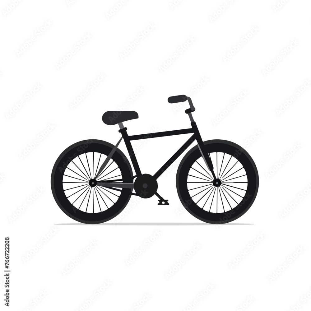 Black bicycle icon vector element design template c