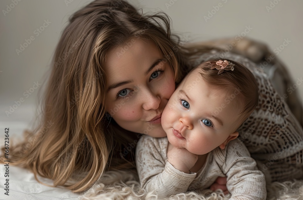 Cherishing Motherhood: Mother and Baby Cuddles Cherishing Motherhood: Mother and Baby Cuddles