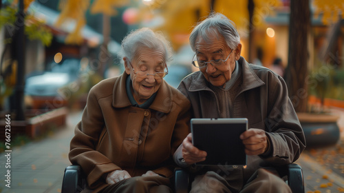 Seniors Embrace Digital Nomad Lifestyle Golden Years Adventure: Grandparents Travel in Style with Tech.Retirement Redefined.