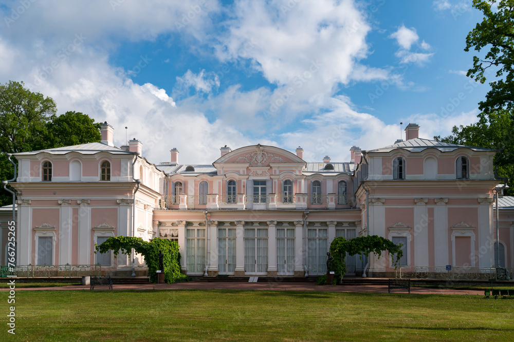 Chinese Palace in the Oranienbaum Palace and Park Ensemble on a sunny summer day, Lomonosov, Saint Petersburg, Russia