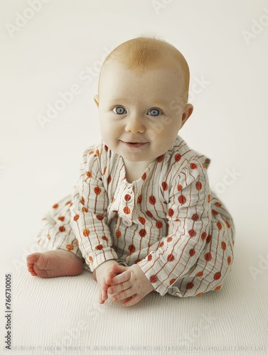 Funny adorable happy baby