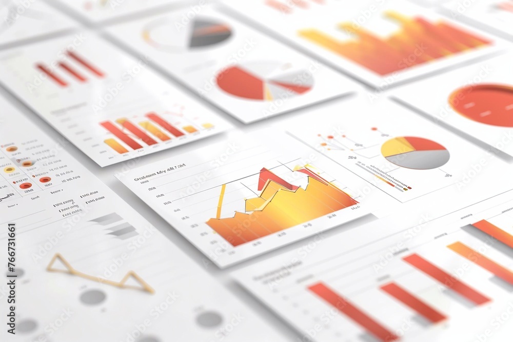 Vector illustration of business data graph analysis on white Background. Vector illustration of business data graph analysis on white Background.