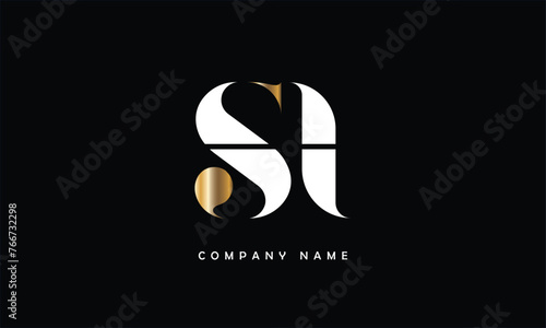 SI, IS, S,I Abstract Letters Logo Monogram
