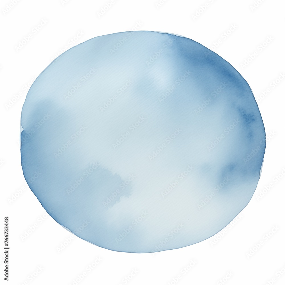 Sky Blue oval watercolor paint brush stroke Sky Blue oval watercolor paint brush stroke